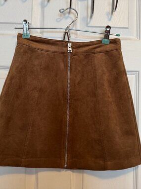Wilfred faux suede A-line skirt size 2